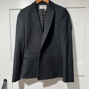 Ba&sh Black Pinstripe Blazer